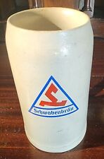 Vintage Stoneware  Schwabenbräu German Tankard / Stein