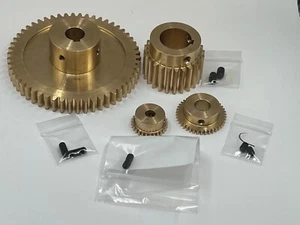 Sega OUTRUN Gear Set made in brass with set screws - Gears A,B,C and D. - Foto 1 di 2