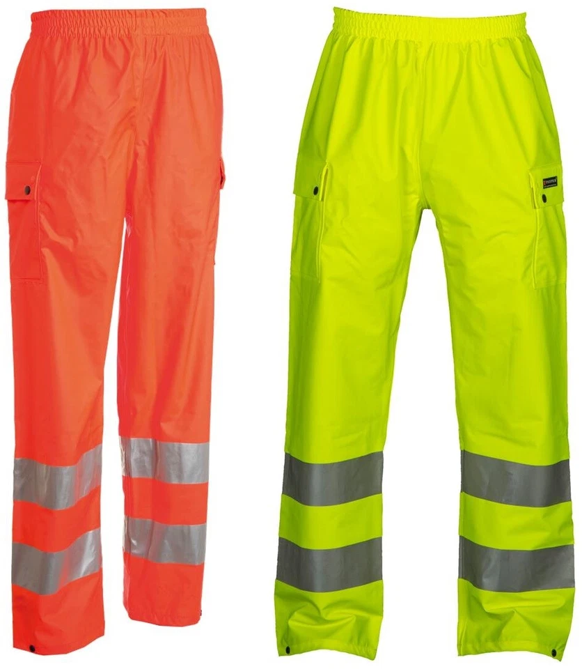 PANTALONE ANTIPIOGGIA ALTA VISIBILITA' PAYPER RIVER PANTS BANDE RIFLETTENTI - Immagine 1 di 1