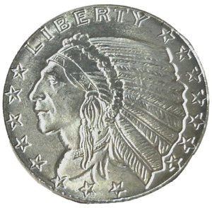 SILVER COIN 1 X 3.1g INCUSE INDIAN LIBERTY..999 FINE SILVER PURITY..