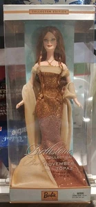Bambola Barbie pietra nascita topazio novembre capelli ramati B2396 ottima per quercia/collezione - Foto 1 di 1