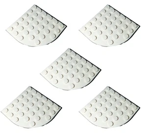 5 New LEGO White 6x6 Round Corner Plates 6003 rounded quarter 1/4 circle oval - Picture 1 of 7