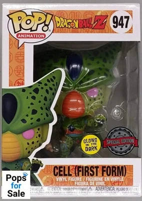 947 First Form Cell - Glow - Dragon Ball Z - Caja dañada Funko POP - Imagen 1 de 2