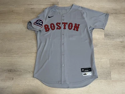 Camiseta Nike #48 Roman Anthony Team Boston Red Sox cinza fora da liga principal de beisebol novato - Imagem 1 de 3