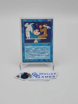 Stasis MISPRINT MISCUT FRONT CENTERED BACK ITALIAN FWB MTG 4th *CCGHouse* - Image 1 of 4