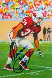 Aeneas Williams Autographed Arizona Cardinals Goal Line Art Card- Beckett *Blue - Picture 1 of 10