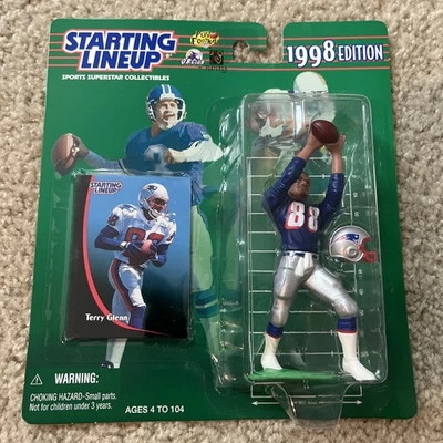 1998 Starting Lineup Terry Glenn New England Patriots Figure and Card - Image 1 of 2
