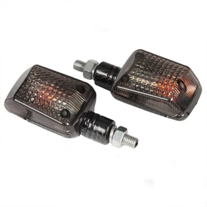 Bike It Mini Indicators Carbon Look Body, Short Stem, Smoked Lens - Picture 1 of 1