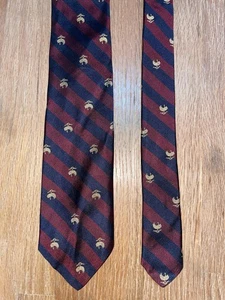 1980s Brooks Brothers Makers Silk Club Tie Ivy Trad - Bild 1 von 4