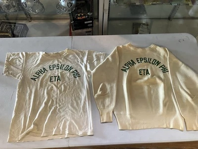 Camiseta True Vintage 1950 Champion College Sorority cuello redondo + - rara envejecida Foto 1 de 4