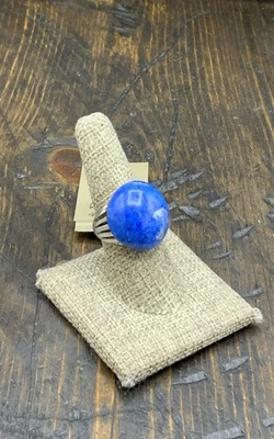 Anillo Cabachon Barse Reflections - Denim Lapislázuli - Plateado - 8 - Nuevo con etiquetas Foto 1 de 4