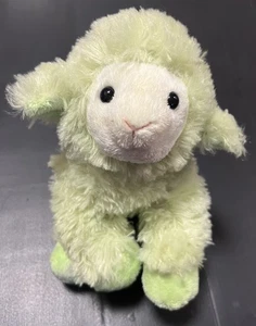 Vintage Paris Lamb Sheep France For AJENA Mint Green Stuffed Animal Plush - Picture 1 of 10