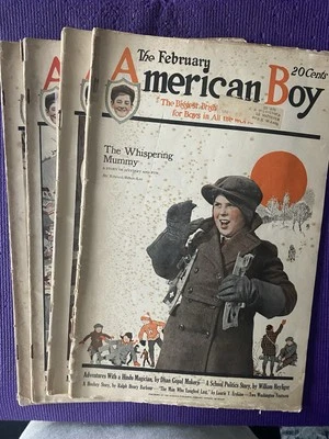Vintage Lot Of (4) American Boy Magazines for 1923 Foto 1 de 4