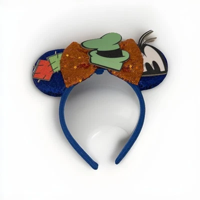 NUEVO Disney Parks GOOFY Orejas Sombrero Mickey Orejas Diadema Disneyland World SEQUINS Foto 1 de 4