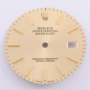 Rolex Datejust 36 mm esfera en barra de champán, parte 16013-16233, T hecho en Suiza T #D37 - Imagen 1 de 5