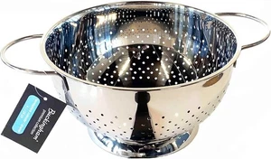 Stainless Steel Hemisphere Colander Strainer by Buckingham 24cm - Picture 1 of 1