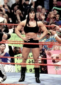 1998 Comic Images WWF Superstarz #63 Chyna RC - Picture 1 of 2
