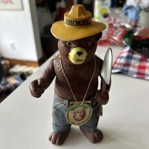 Vintage Smokey The Bear Figure- 8.25" - Hong King- circa 1970s- Great Shape - Picture 1 of 7