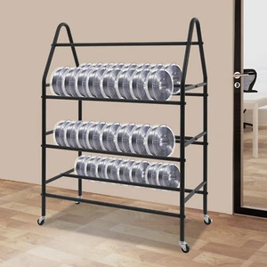 Estante de almacenamiento de filamento para impresora rodante de 4 niveles, soporte para carrete de filamento con ruedas - Imagen 1 de 9