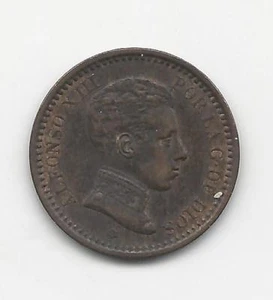 España España 2 Centavos 1905 *05 KM 722 AU - Imagen 1 de 2