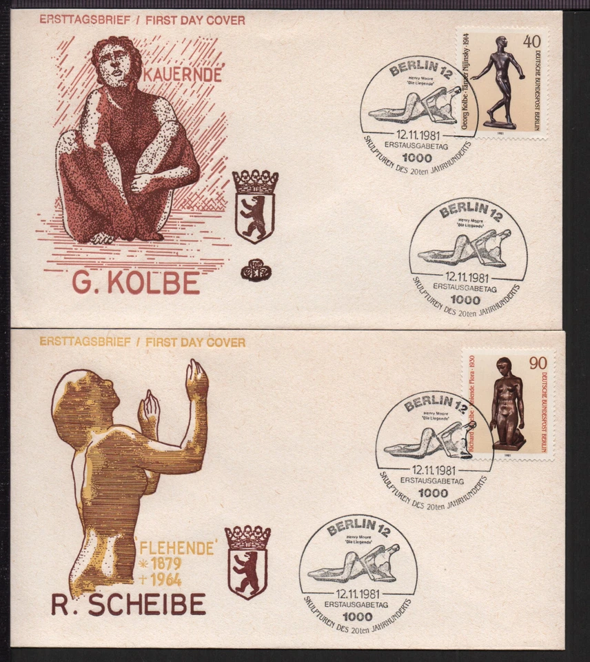 ✔️ GERMANY 2 X FDC COVERS - Image 1 of 1