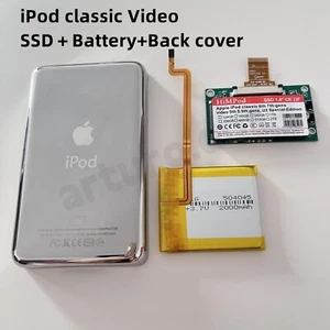 🔥2000mAh battery + 256GB 512GB 1TB 2TB SSD Back Cover for iPod Classic 7th Gen - Picture 1 of 4