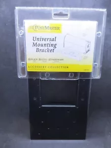 PostMaster Universal Mailbox Mounting Bracket & Hardware Black Steel - Brand New - Picture 1 of 4