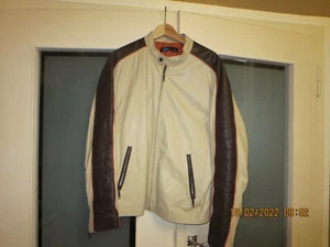 Lederjacke XL Vintage Modern Bikerjacke - Bild 1 von 6