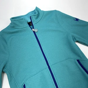 Spyder Full Zip Long Sleeve Activewear Youth XL (18) Teal Purple - Picture 1 of 15