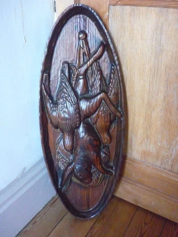 ANTIQUES BLACK FOREST HUNTING PANEL Cover