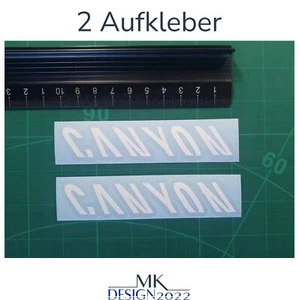 Sattelstange Fahrrad Rennrad Rahmen Aufkleber passend für Canyon 2x Weiß 10cm - Bild 1 von 4