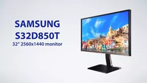 ✅ Samsung 32" S32D850T WQHD 2560x1440 LCD Monitor LED 100% sRGB DP OEM Stand - Picture 1 of 8
