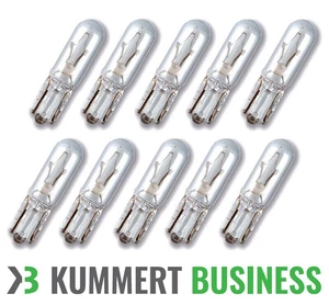 10x W1,2W 12V Sockel T5 W2x4.6d Glassockellampe Tachobeleuchtung Tacholampe - Bild 1 von 2
