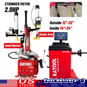 Motooltech KT-T830/KT-B760 Tire Changer & Wheel Balancer Combo Katool Machine - Picture 1 of 14