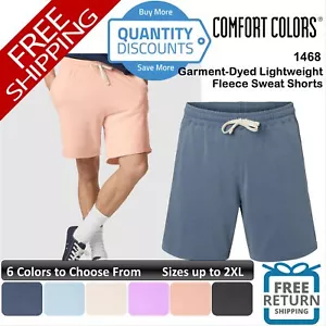 Comfort Colors Men Garment-dyed Lightweight Fleece Sweat Shorts Up To 2XL 1468 - Picture 1 of 37