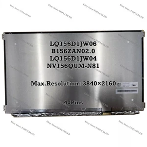 Pantalla LCD 4K para portátil LQ156D1JW06 Fit B156ZAN02.0 LQ156D1JW04 NV156QUM-N81 UHD - Imagen 1 de 1