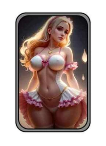 Sexy! Blonde Bombshell Babe 1 Oz .999 Silver Color Art Bar Mint 100 With COA - Picture 1 of 3