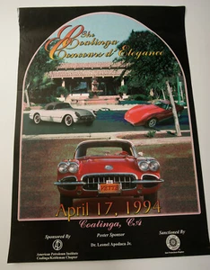 Concours d'Elegance Poster (PSTR-33) Coalinga (JSF6) Car Show 1994 Corvette SCCA - Bild 1 von 8