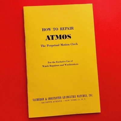 Jaeger Lecoultre Atmos Manual Repair Instructions Watchmaker Swiss - Image 1 of 4