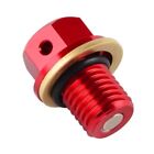 Engine Oil Sump Drain Bolt Red For Honda Crf 250 L 2013-2016