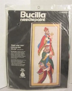 BUCILLA - THREE WISE MEN - CANVAS SIZE NEEDLEPOINT KIT  - Picture 1 of 2
