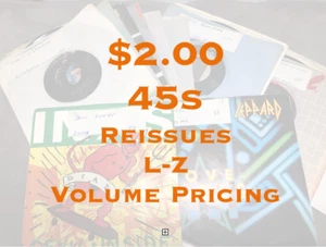 $2 45s - Reissues -VG to NM - Flat $5.00 Shipped - L-Z - Imagen 1 de 317
