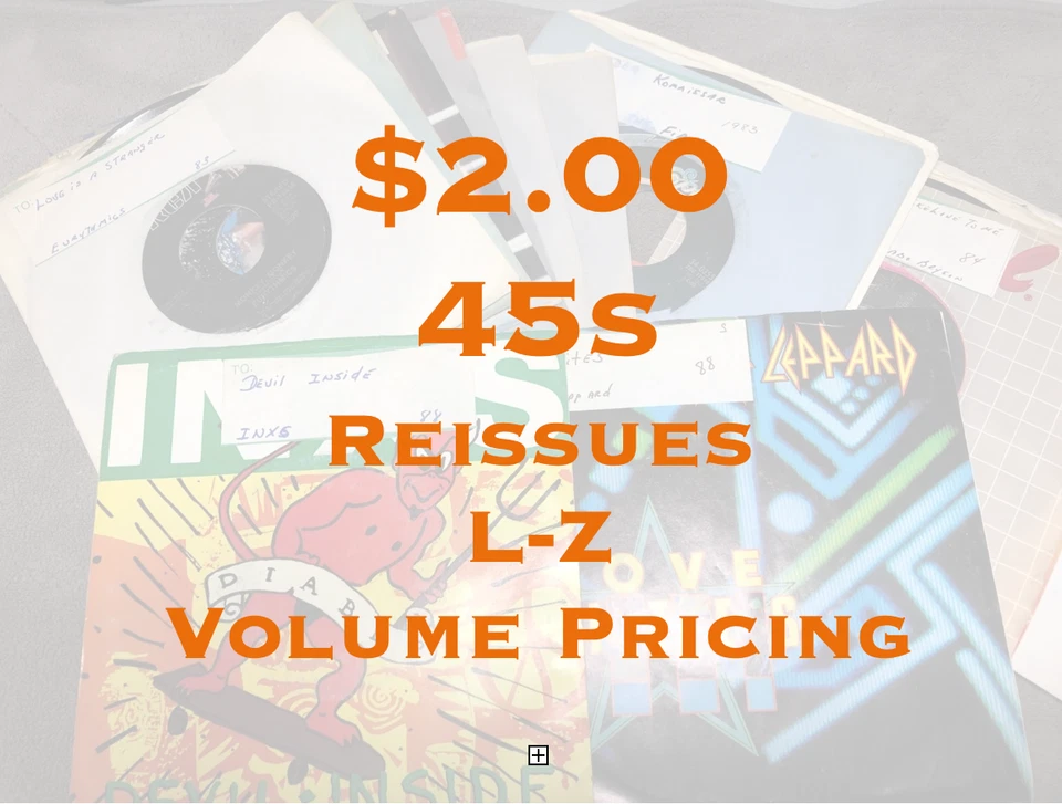 $2 45s - Reissues -VG to NM - Flat $5.00 Shipped - L-Z - Image 1 of 1