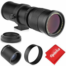 Opteka 420-800mm / 840-1600mm f/8.3-16 HD Telephoto Zoom Lens with 15 Piece Bundle