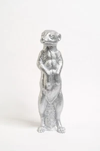 Ottmar Hörl - Erdmännchen silber, NEU, Skulptur, Deko, Geschenk, Garten Frühling - Bild 1 von 3