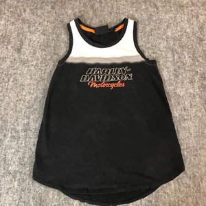 Harley Davidson MotoCLothes Muscle Shirt Women XS Black Bikers Sleevelss - Picture 1 of 7