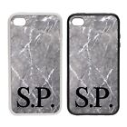 Printed Rubber Clip Phone Case For Samsung - Custom Marble Monogram - Marble 4