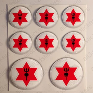 Nepal Stickers Air Force Roundel Cockade 3D Adhesive Flag Resin Domed - Picture 1 of 1