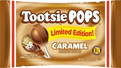Tootsie Pops Limited Edition Individually Wrapped Caramel Flavor Lollipops 12.6 - Image 1 of 4