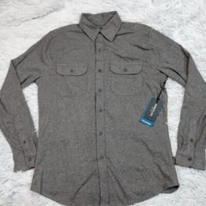 Kenneth Cole Shirt Mens S Gray Preppy Mobile Knit Pockets Techni Cole New - Picture 1 of 11
